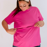 Full Zip Breastfeeding Tee | Milk & Baby