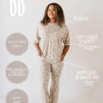 Lazy Daisy | Short Sleeve Women's Bamboo Pajamas | Milk & Baby