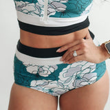 Moderate Coverage High Waist Bikini Bottoms