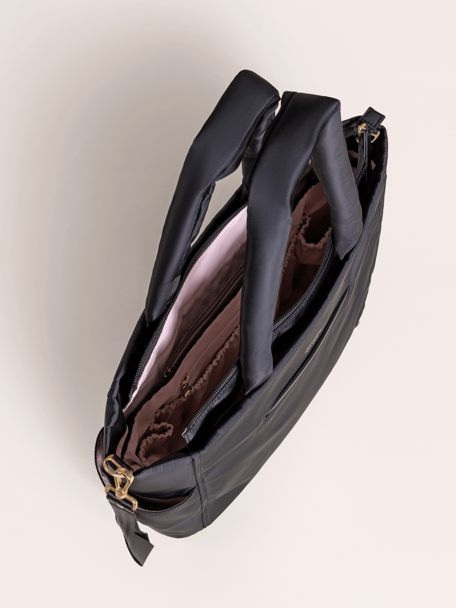 Utility-Strap Tote Diaper Bag - Black | Milk & Baby
