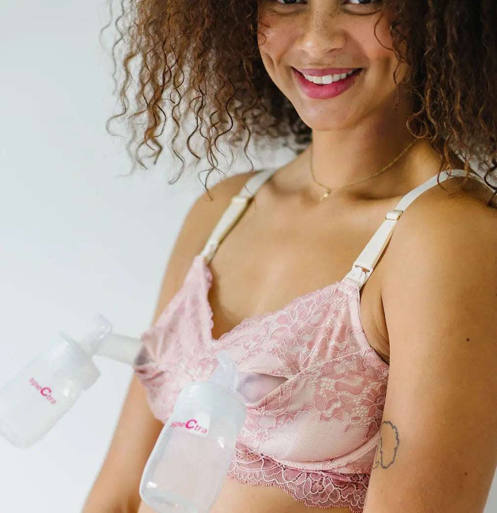 Ayla Luxury Lace Nursing + Handsfree Pumping Bra | Milk & Baby