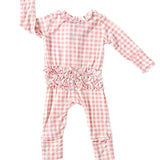 Olivia Ruffle Zip Footie | Milk & Baby