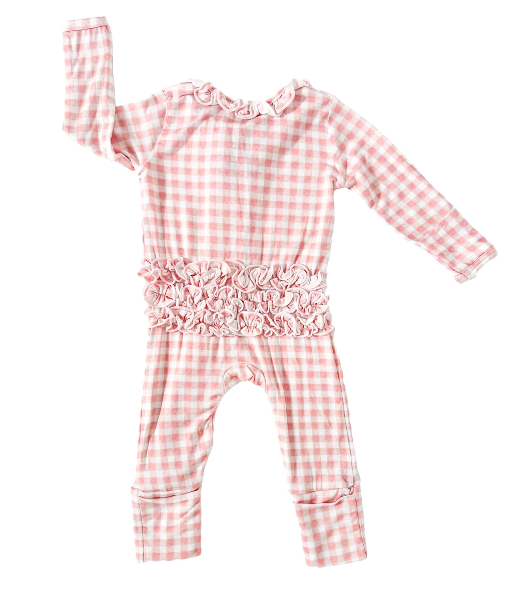 Olivia Ruffle Zip Footie | Milk & Baby