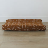 Mustard Mudcloth Muslin Changing Pad Cover | Milk & Baby