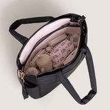 Utility-Strap Tote Diaper Bag - Black | Milk & Baby