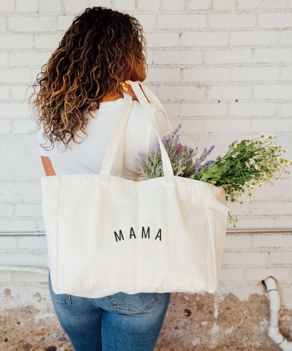 Mama Canvas Tote Bag | Milk & Baby
