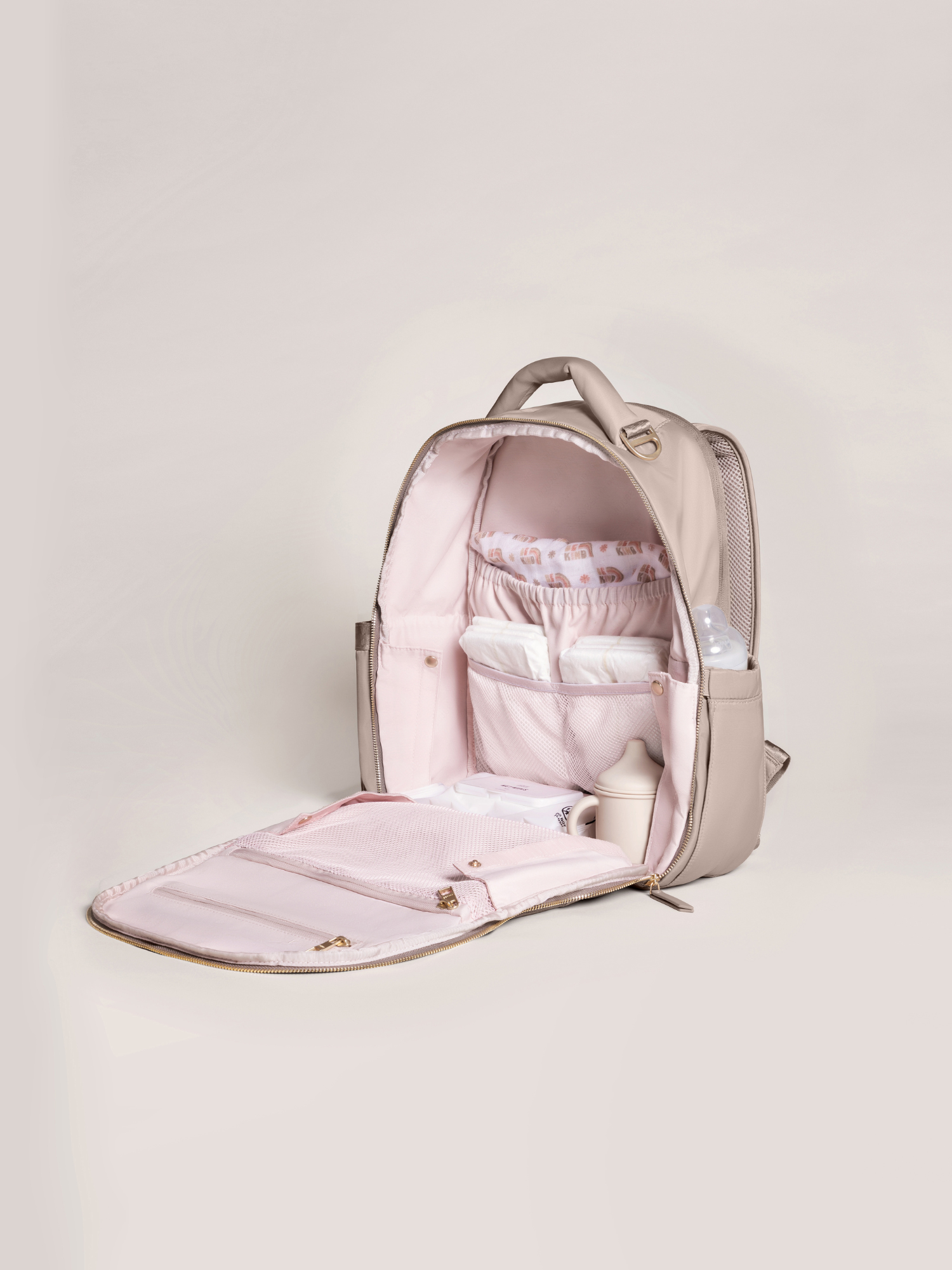 Classic Diaper Backpack - Taupe | Milk & Baby