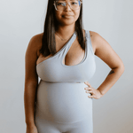 AXK CORE Cross Body Nursing Bra Light Gray | Milk & Baby