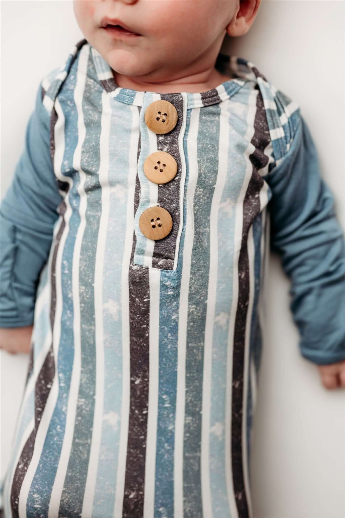 Hendrix Knot Gown & Hat | Milk & Baby