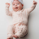 Olivia Ruffle Zip Footie | Milk & Baby