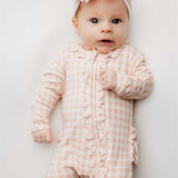 Olivia Ruffle Zip Footie | Milk & Baby