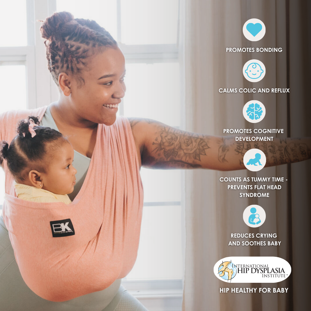 Baby K'tan Active Yoga Baby Carrier | Heather Coral | Milk & Baby