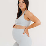 AXK CORE Cross Body Nursing Bra Light Gray | Milk & Baby