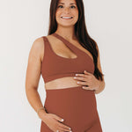 AXK CORE Cross Body Nursing Bra | Brown | Milk & Baby