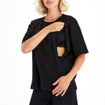 Anytime Anywhere Side Zip Maternity/Nursing T-Shirt | Milk & Baby
