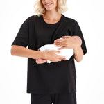 Anytime Anywhere Side Zip Maternity/Nursing T-Shirt | Milk & Baby