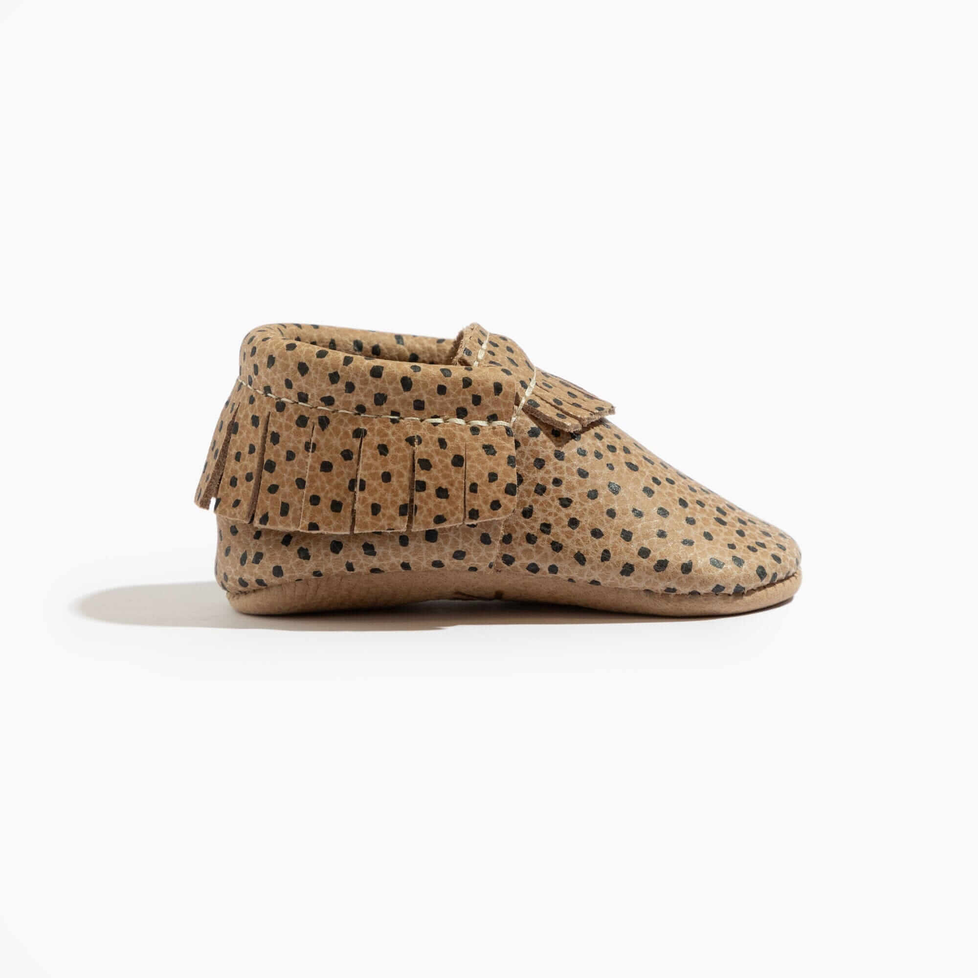 Almond Speckles Moccasin Baby Shoe | Milk & Baby