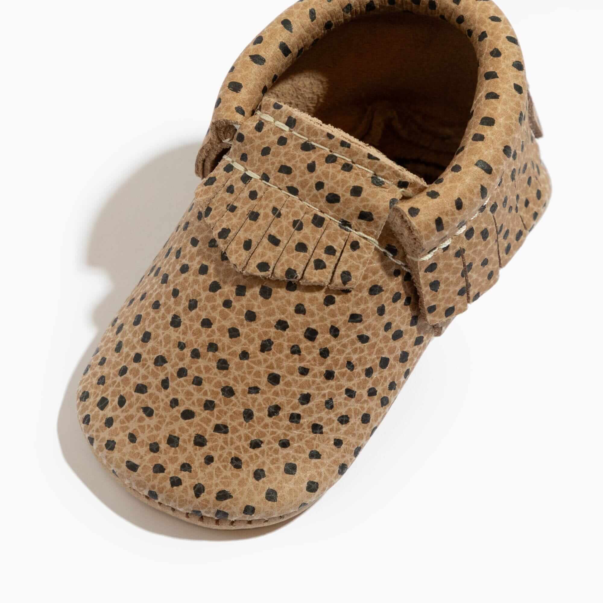 Almond Speckles Moccasin Baby Shoe | Milk & Baby