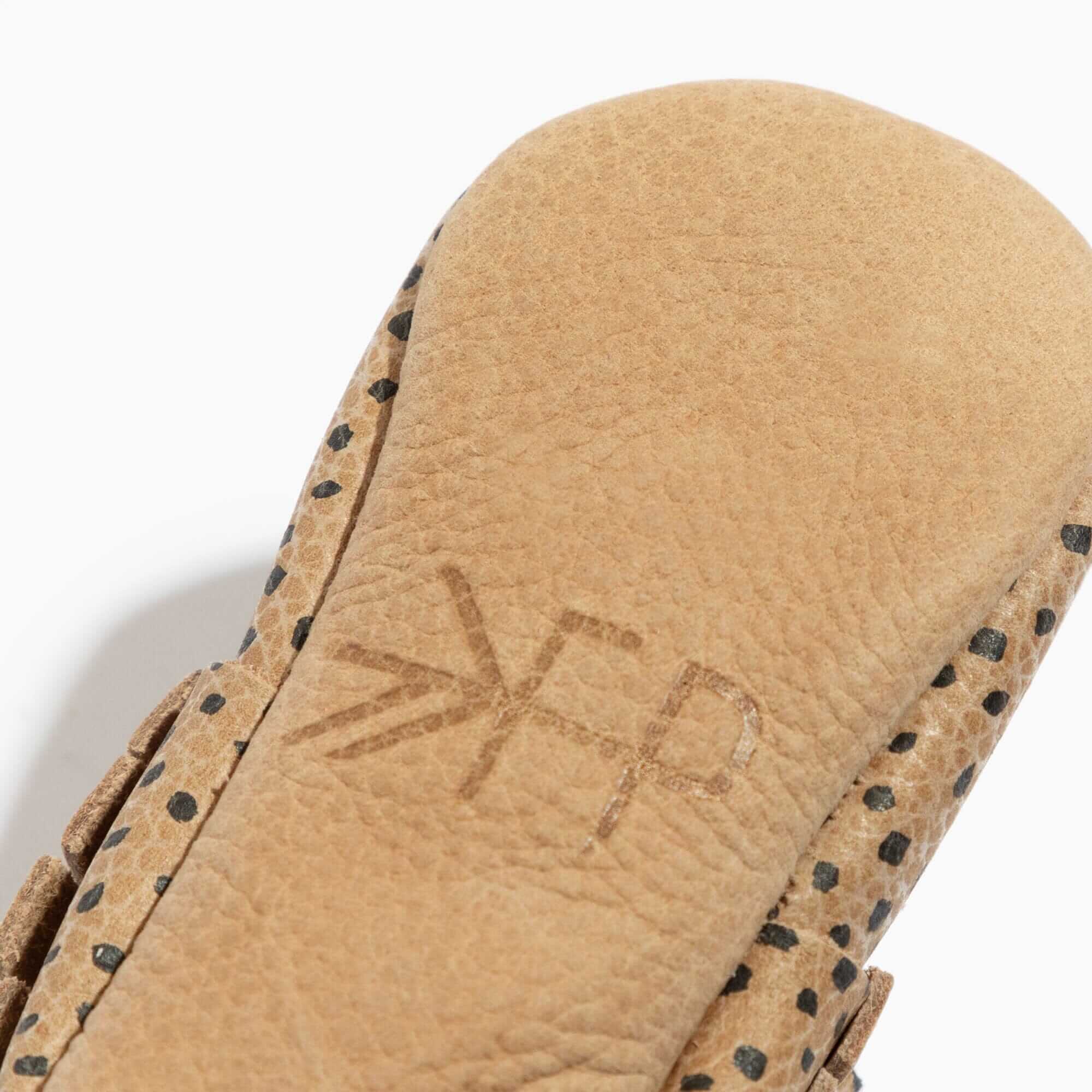 Almond Speckles Moccasin Baby Shoe | Milk & Baby