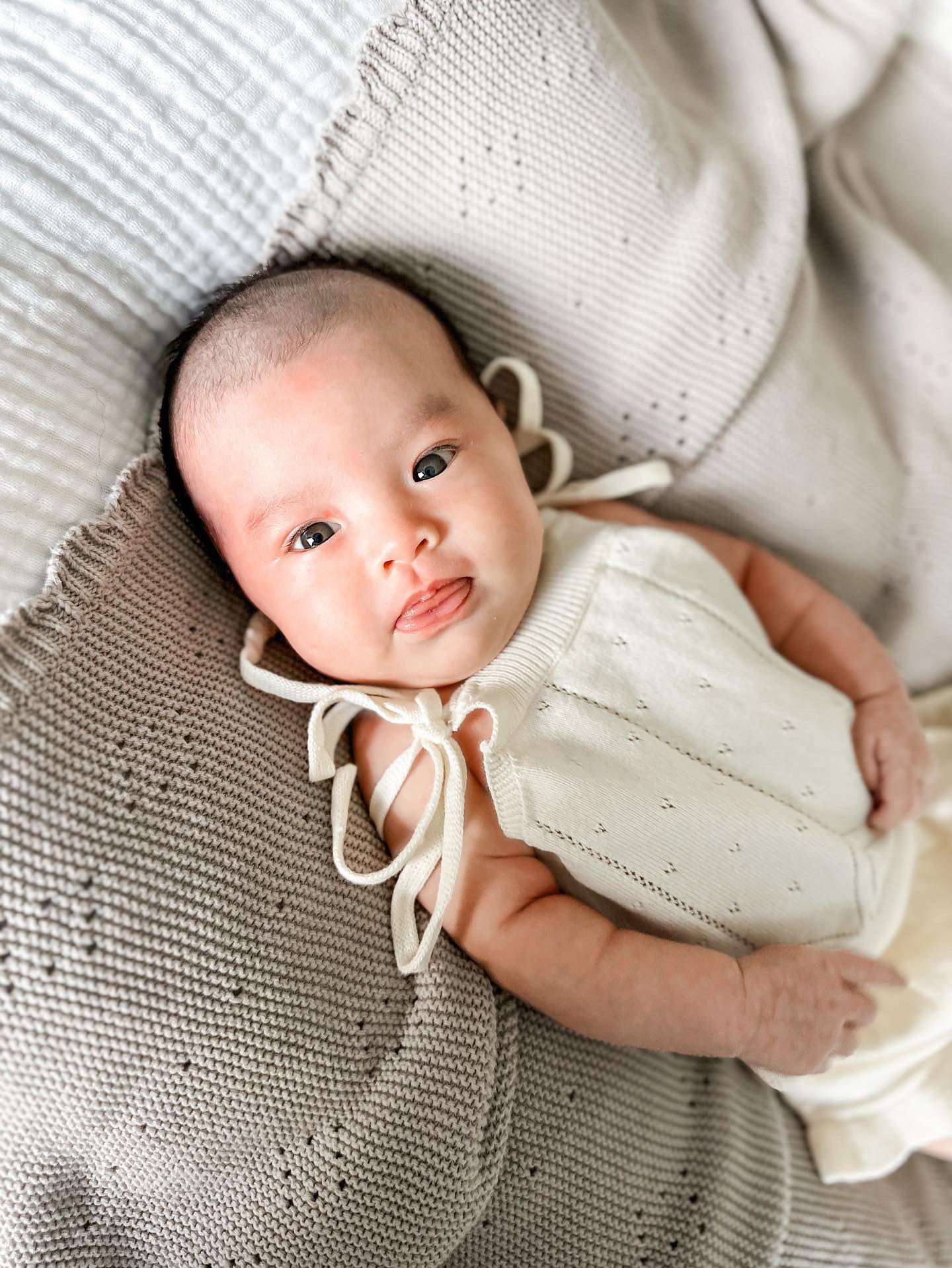 Luna + Luca Baby Pointelle Summer Set | Cream Milk & Baby