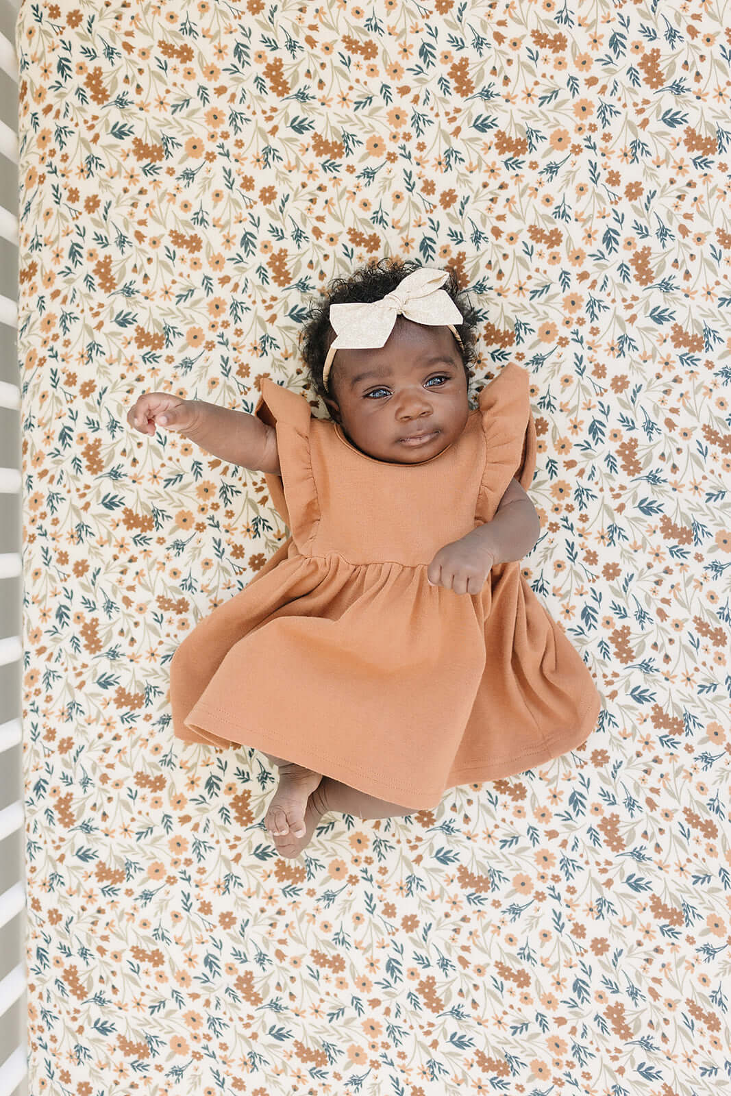 Harvest Floral Muslin Crib Sheet | Milk & Baby