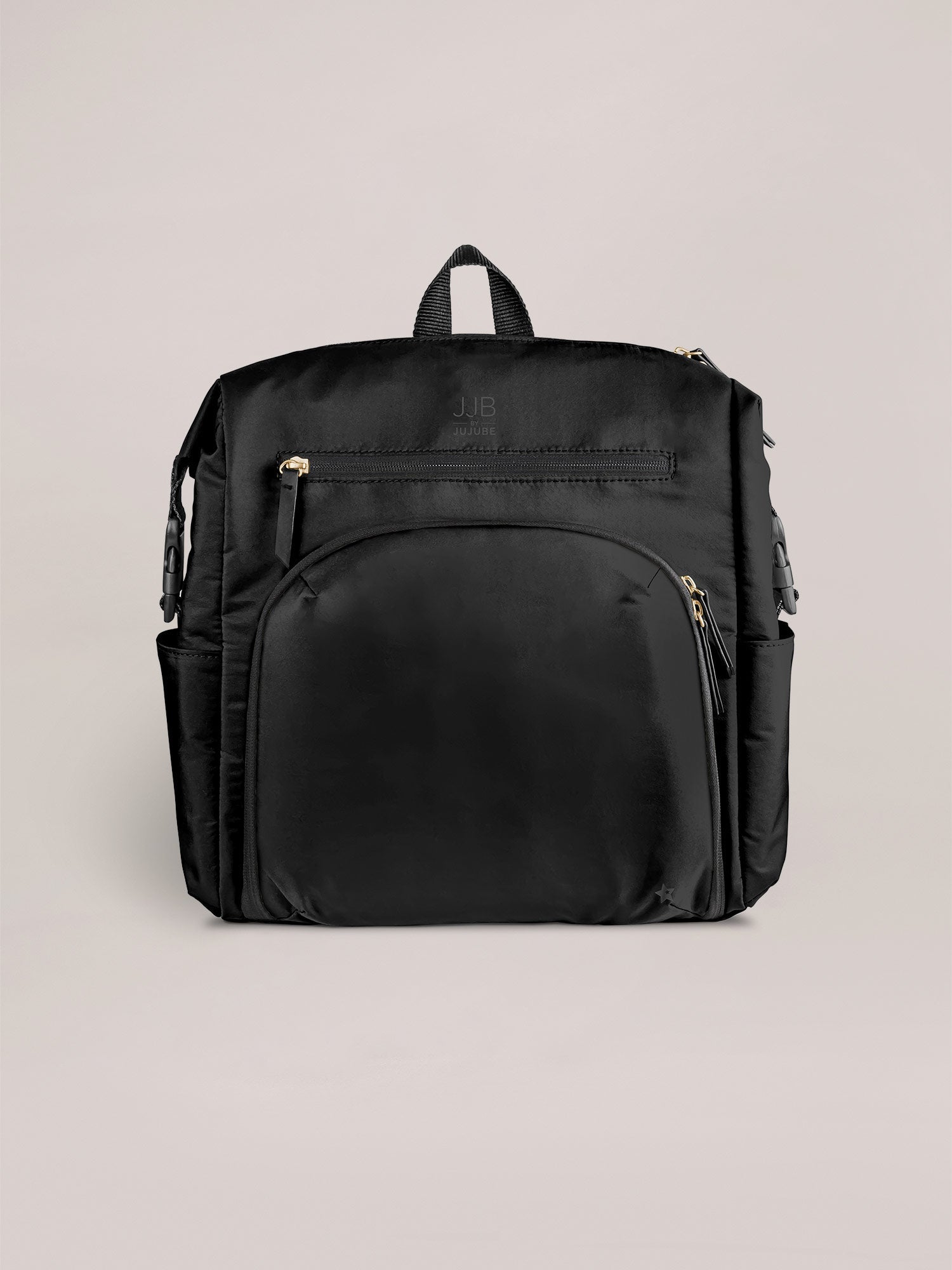 black leather backpack diaper bag JuJuBe Modern Backpack Diaper Bag