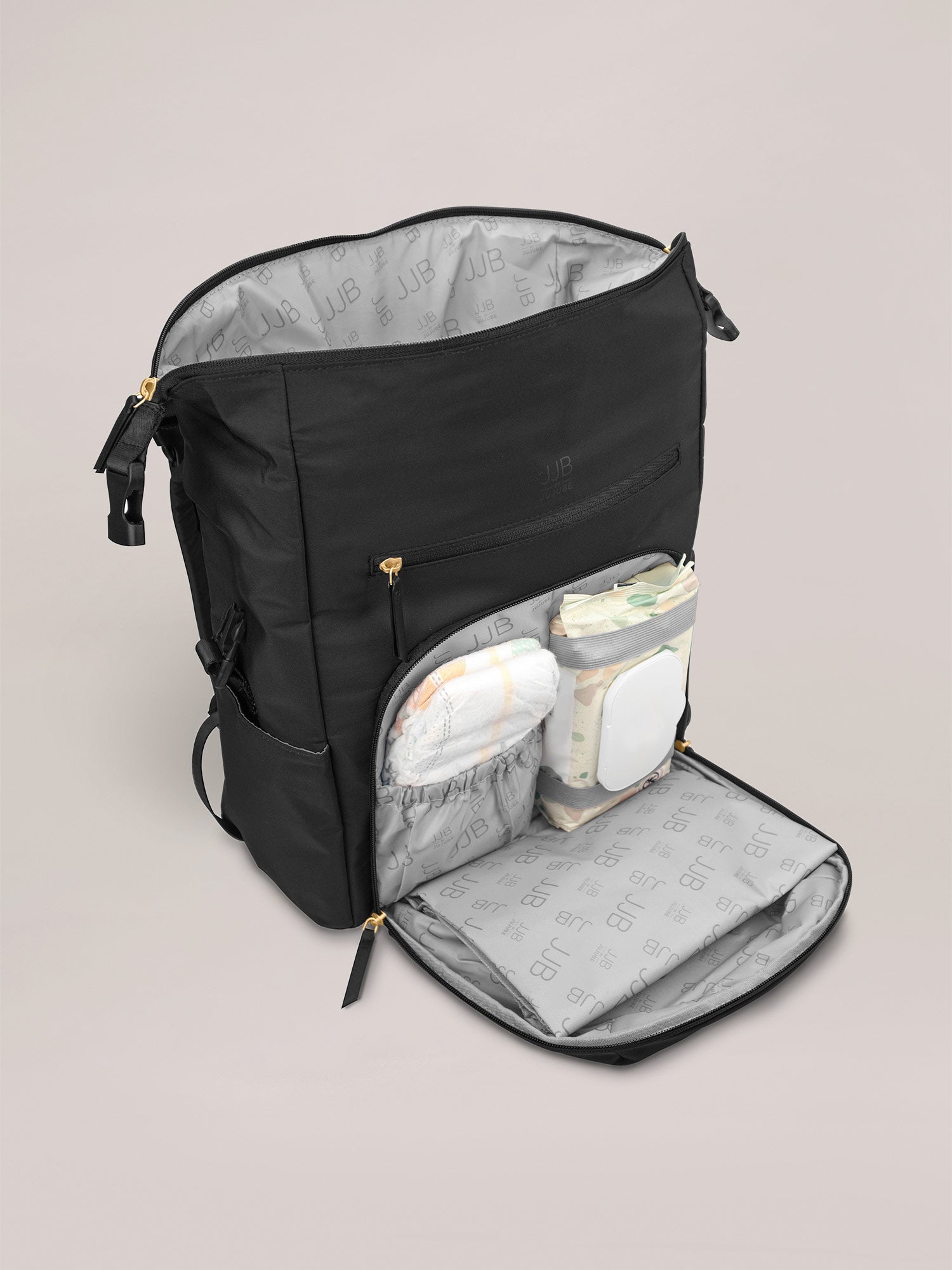 Modern Backpack Diaper Bag | Black | Milk & Baby