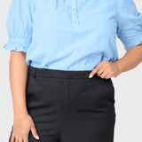 Dianthus Henley Puff Sleeve Blouse | Milk & Baby