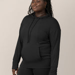 Bamboo Maternity & Nursing Hoodie | Black | Milk & Baby