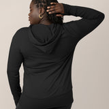 Bamboo Maternity & Nursing Hoodie | Black | Milk & Baby