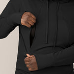 Bamboo Maternity & Nursing Hoodie | Black | Milk & Baby
