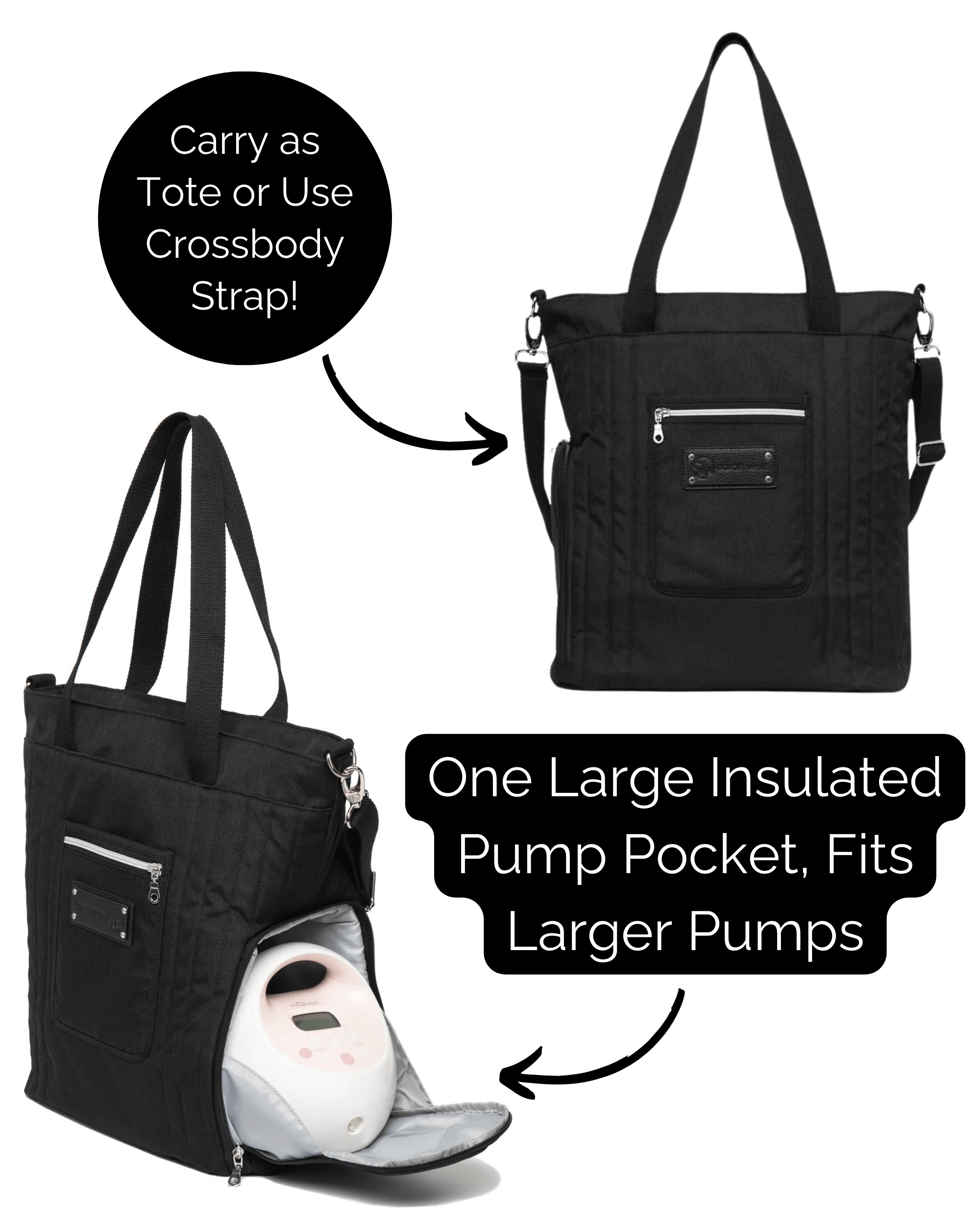 Suzy Breast Pump Tote | Milk & Baby