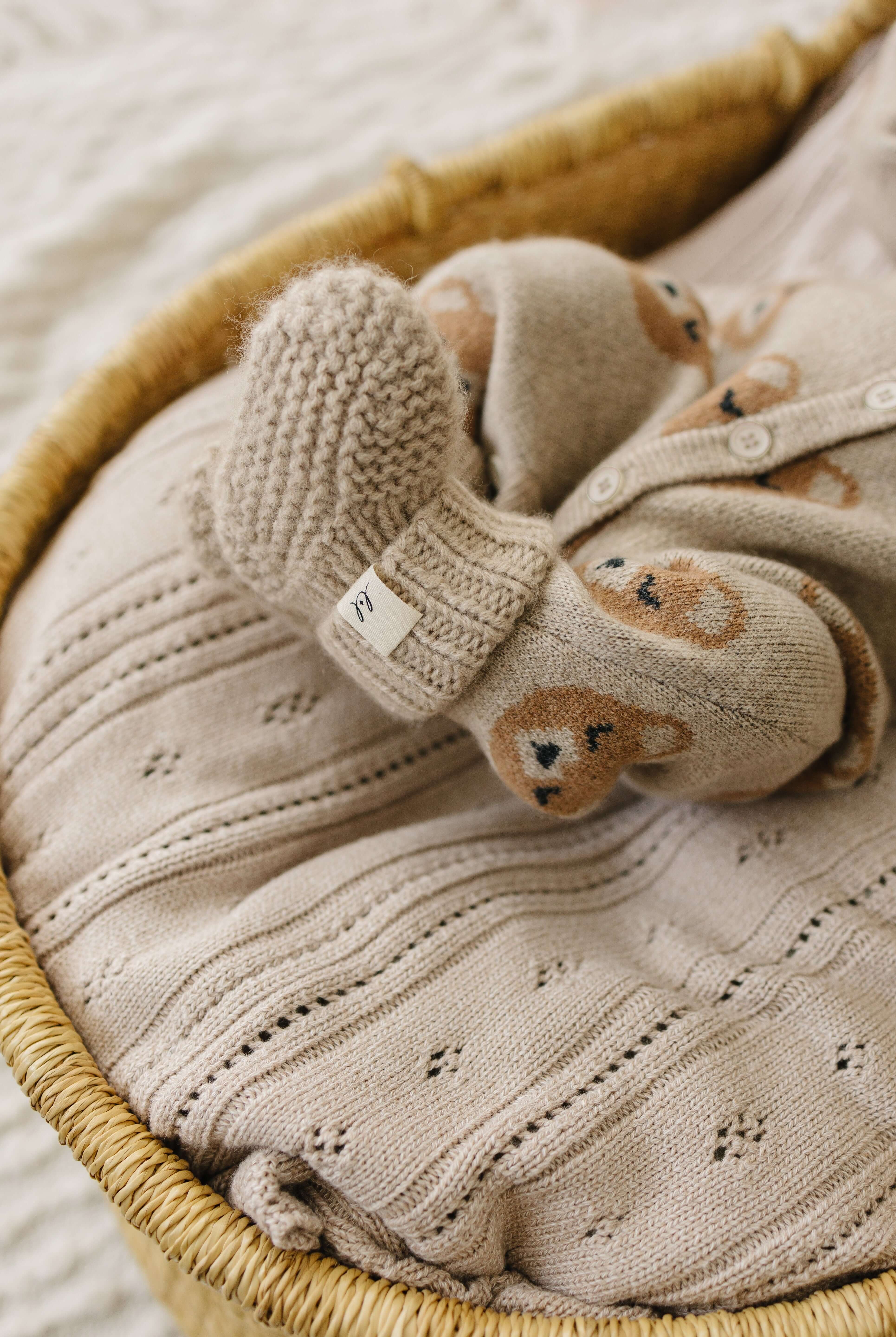 Luna + Luca Bear Cashmere Luxxe Set | Milk & Baby