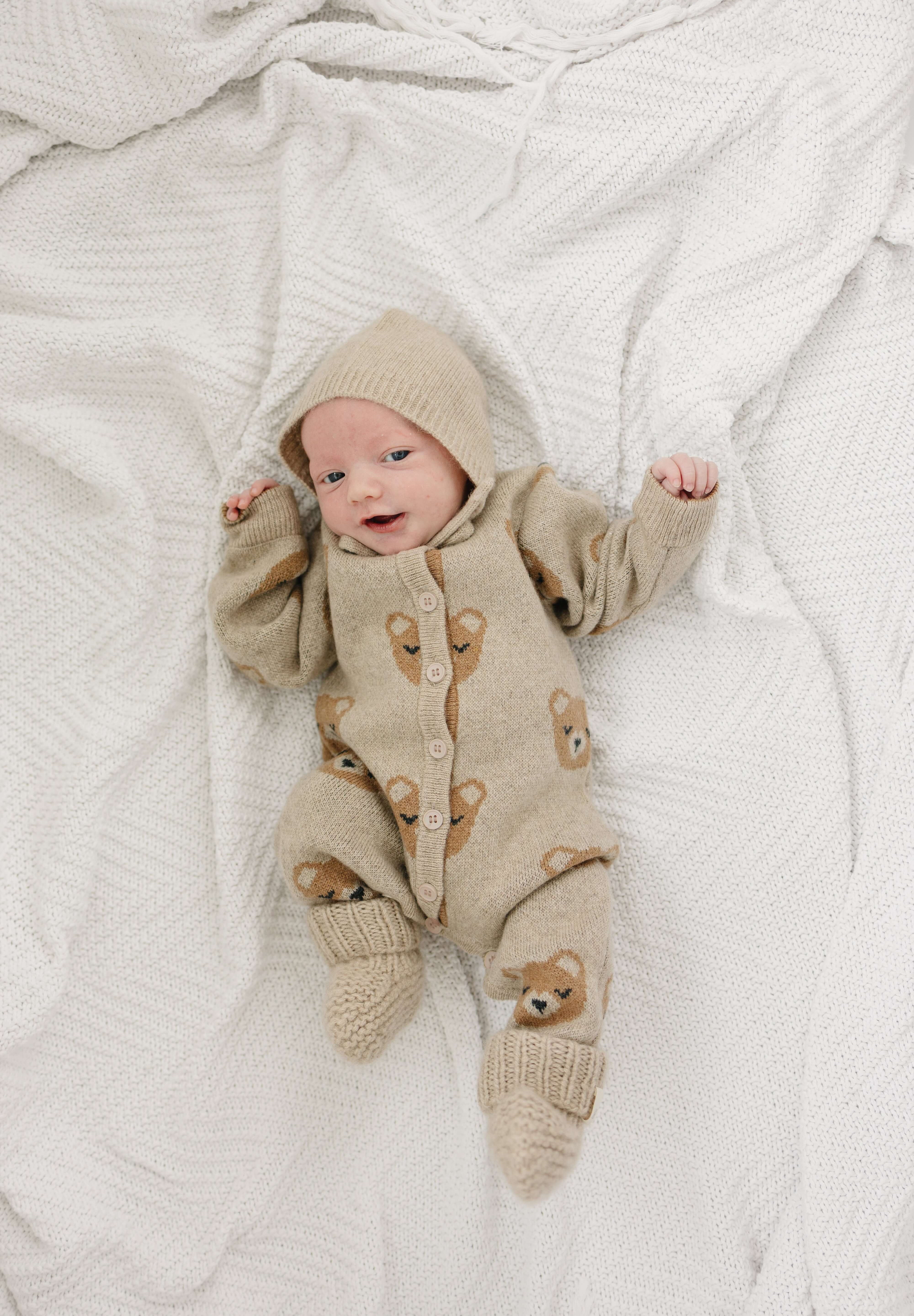 Luna + Luca Bear Cashmere Luxxe Set | Milk & Baby
