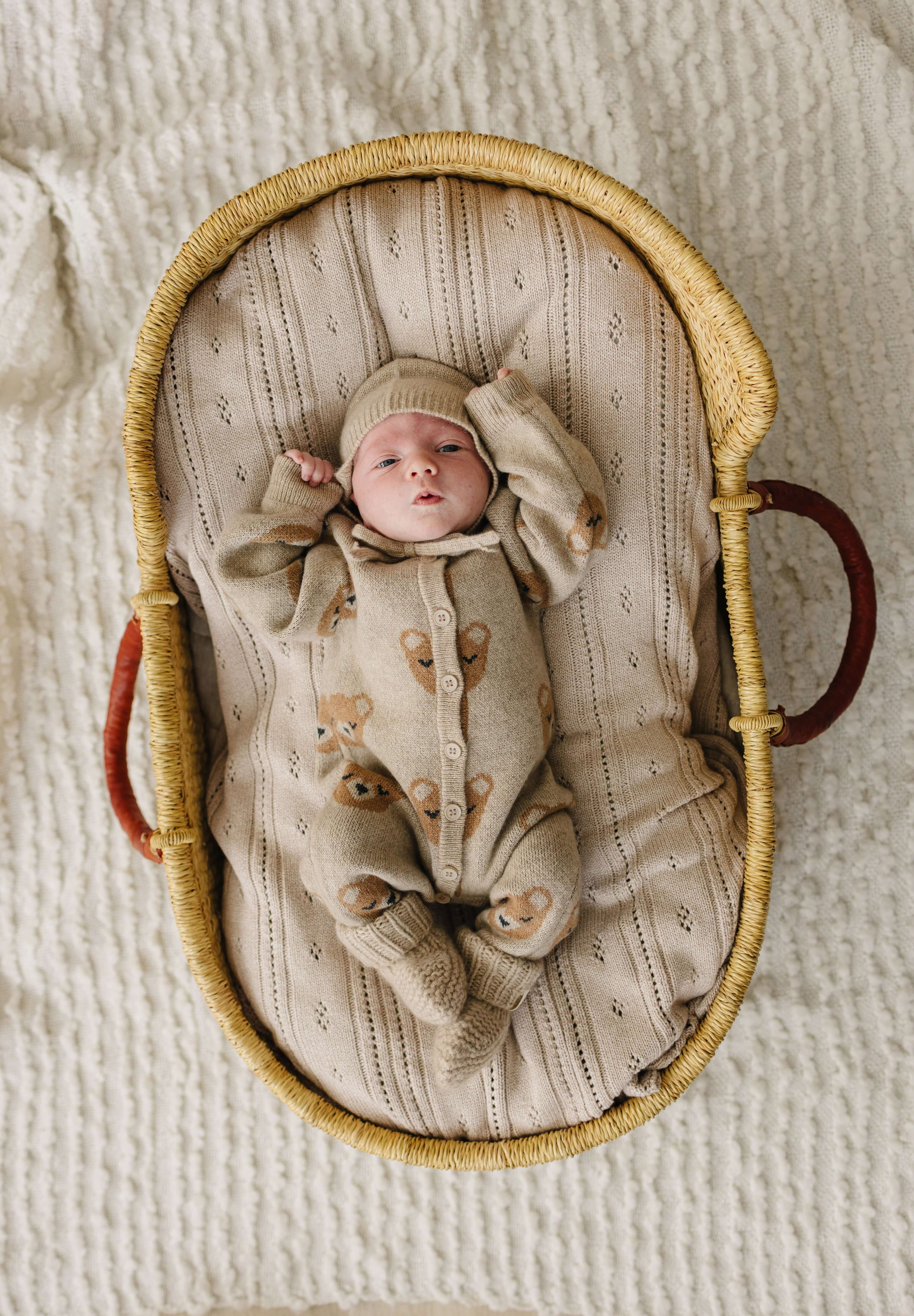 Luna + Luca Bear Cashmere Luxxe Set | Milk & Baby