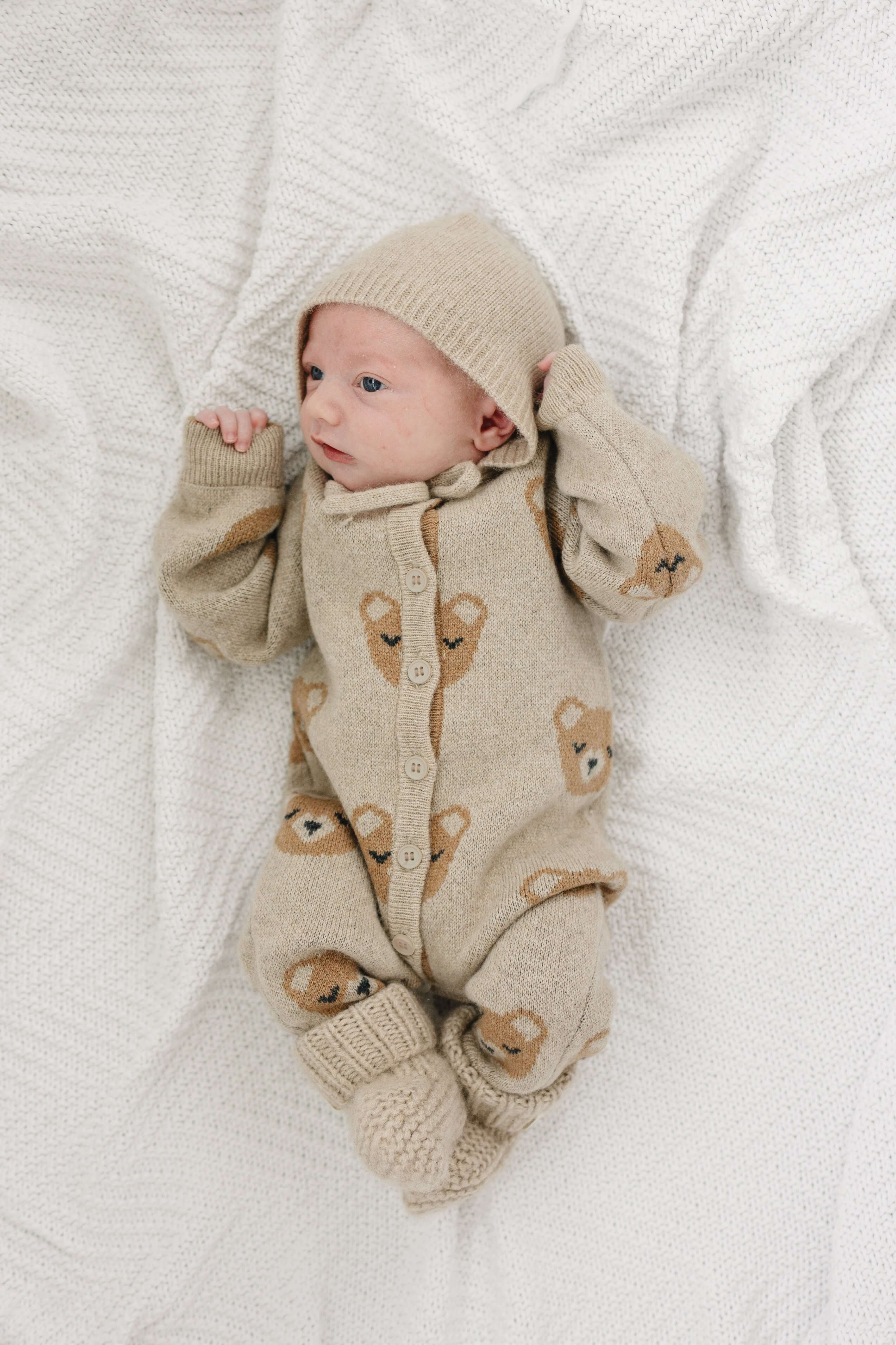 Luna + Luca Bear Cashmere Luxxe Set | Milk & Baby