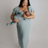 Blue Bird Mommy Labor and Delivery Gown | Milk & Baby