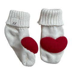 Luna + Luca Heart Booties | Milk & Baby
