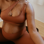 AXK CORE Cross Body Nursing Bra | Brown | Milk & Baby