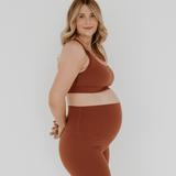 AXK CORE Maternity Bike Short | Brown | Milk & Baby