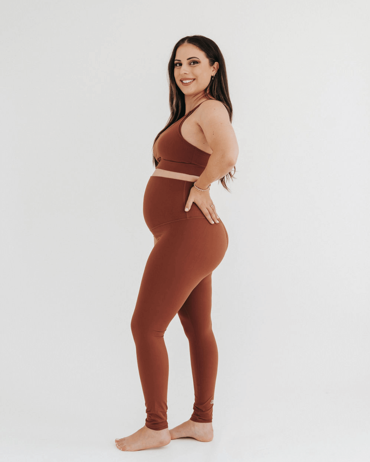 AXK CORE Curve Maternity Legging - Brown | Milk & Baby