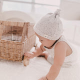 Luna + Luca Knotted Hat | Black Speckle | Milk & Baby