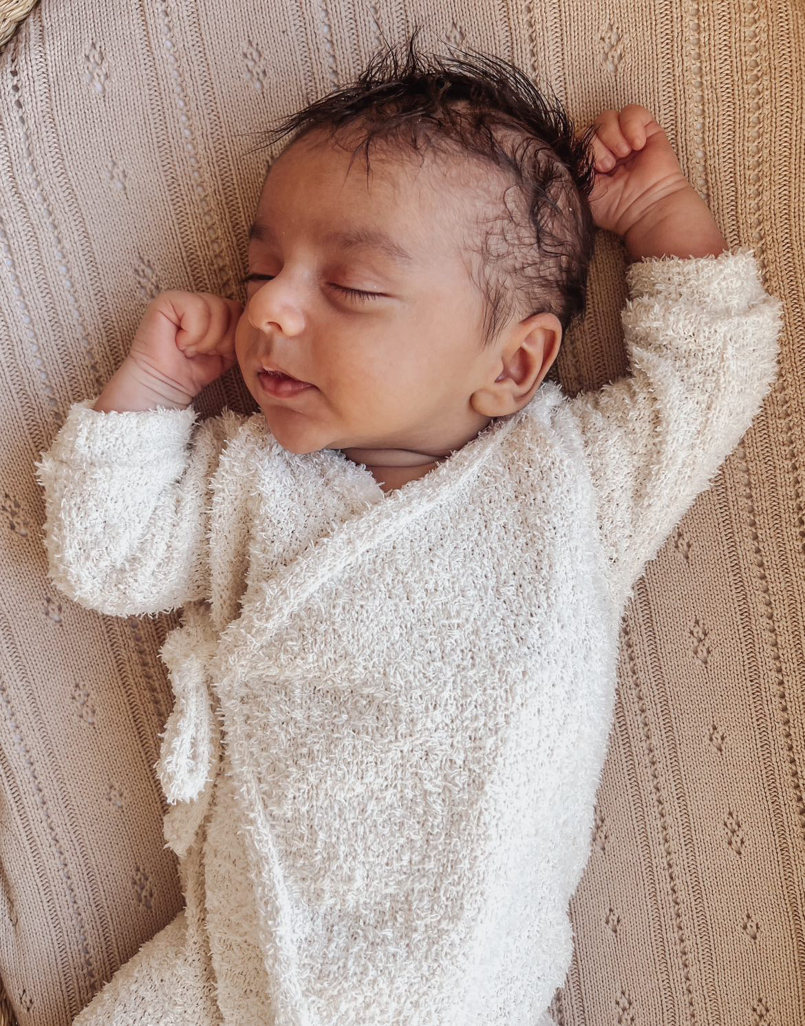 Luna + Luca Cozy Teddy Kimono Set | Milk & Baby