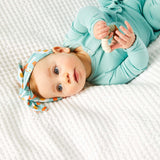 Bacon & Eggs Bow Headband | Blue | Milk & Baby