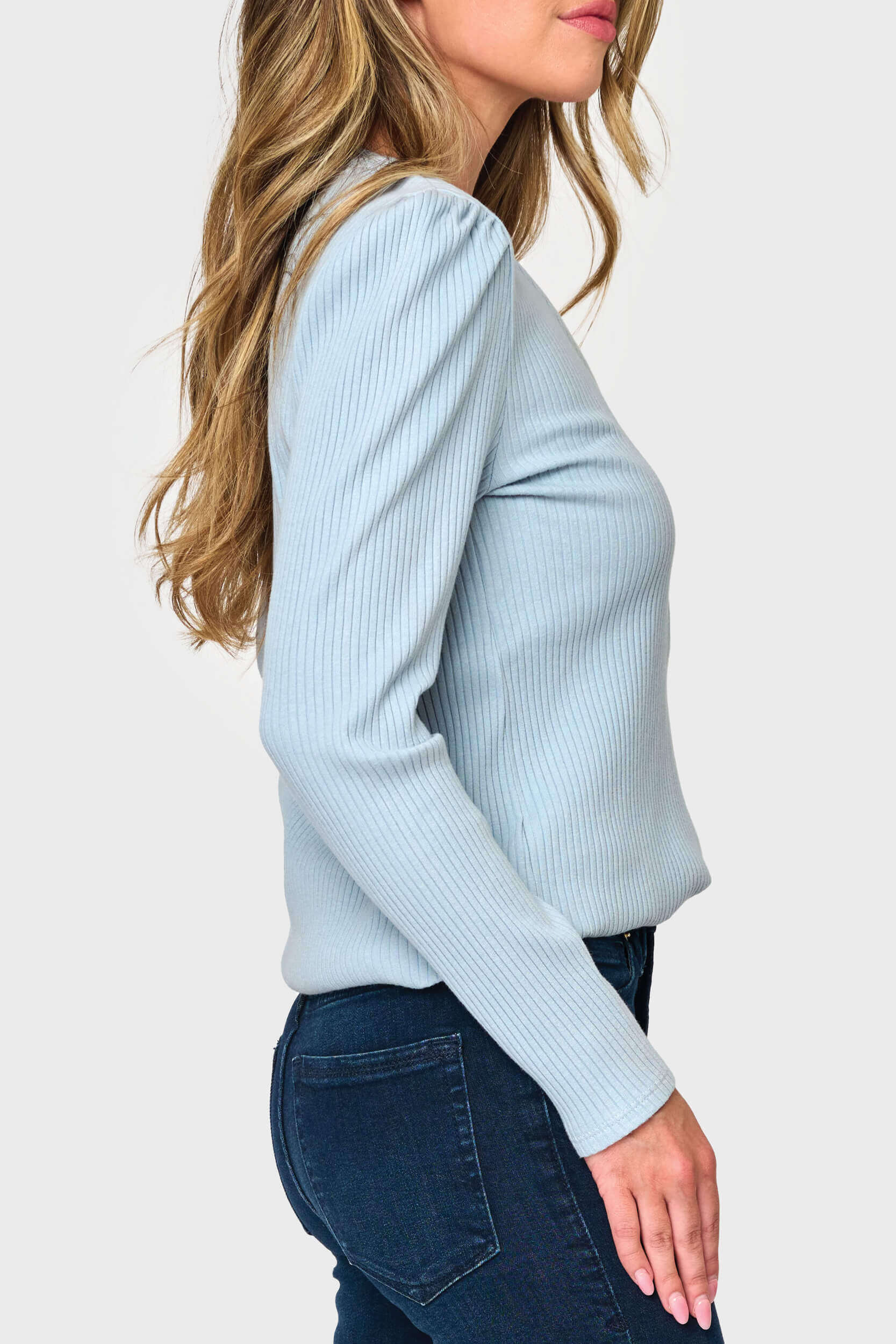 The Amelia Ribbed Henley | Milk & Baby
