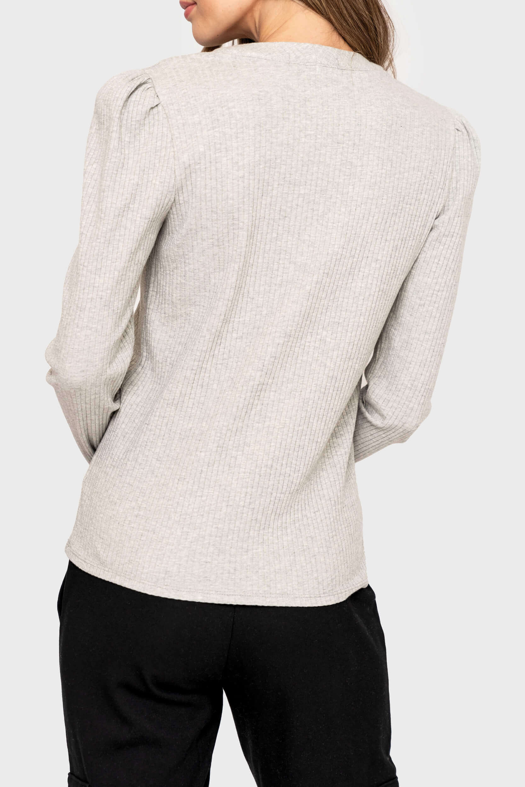 The Amelia Ribbed Henley | Milk & Baby