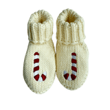 Candy Cane Embroidered Booties | Milk & Baby