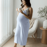 Charlie Maternity & Nursing Romper | French Blue | Milk & Baby