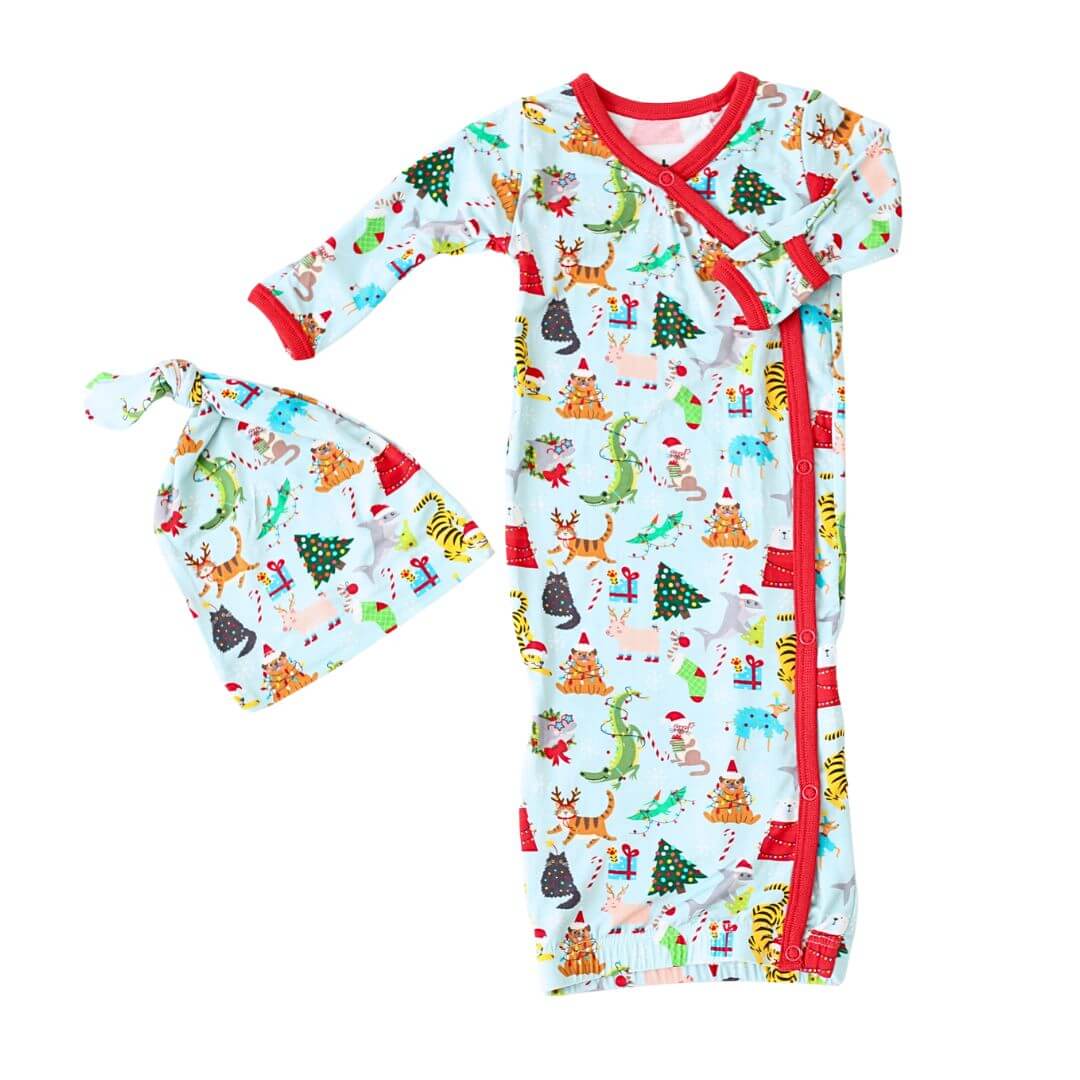 Crackling Christmas Gown & Hat | Milk & Baby
