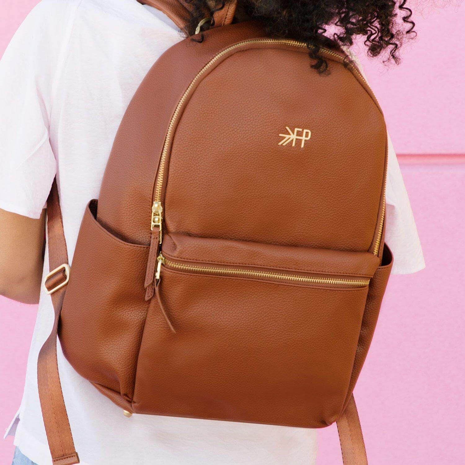 Cognac Classic City Backpack II | Milk & Baby